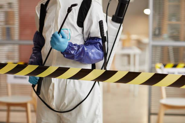 Professional Sewage Cleanup technician working in Salem, SD